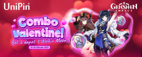 Combo Valentine! Beli 2 Dapat 3 Welkin Moon Hanya di UniPin!
